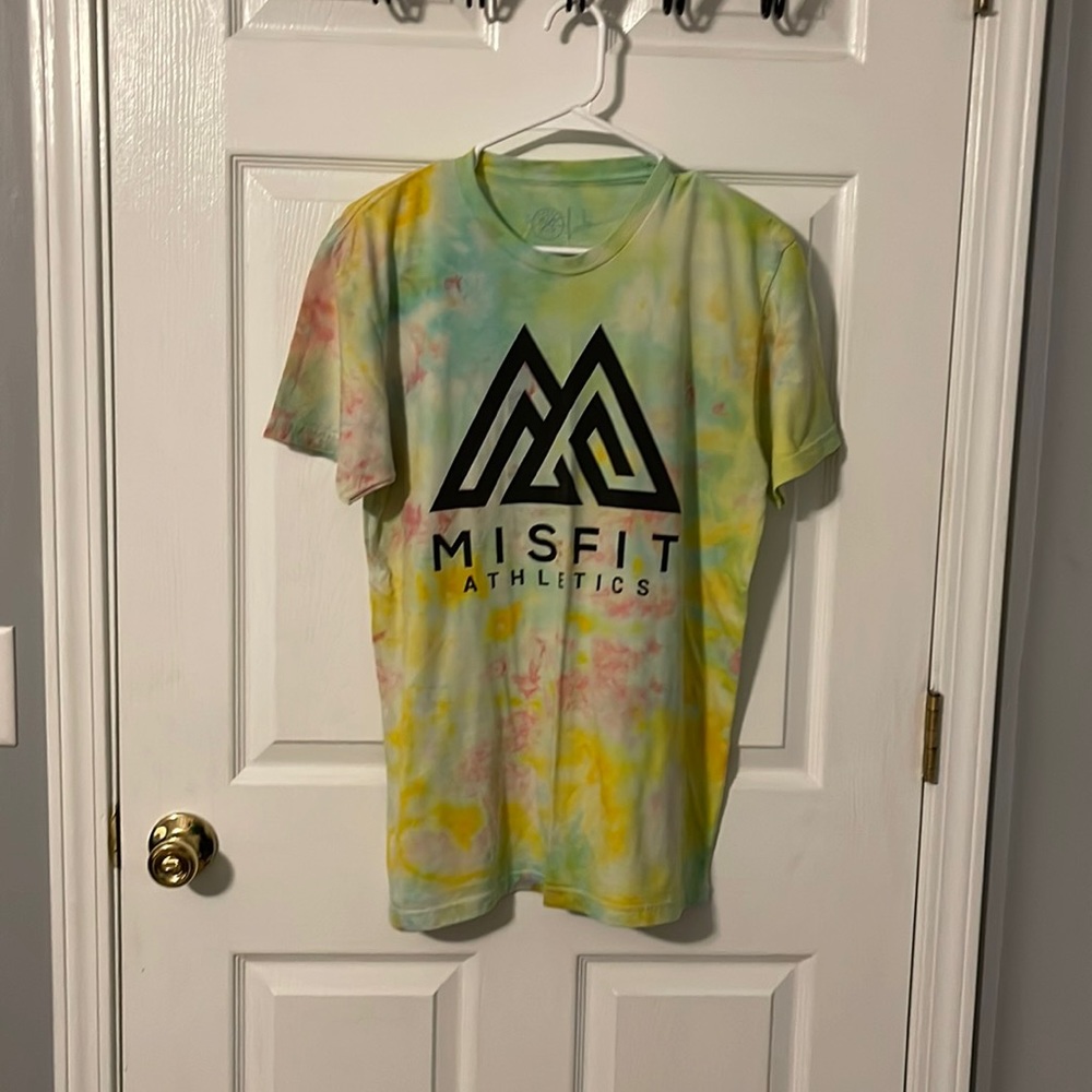 MISFIT tie-dye logo Sharpen the Axe Tee